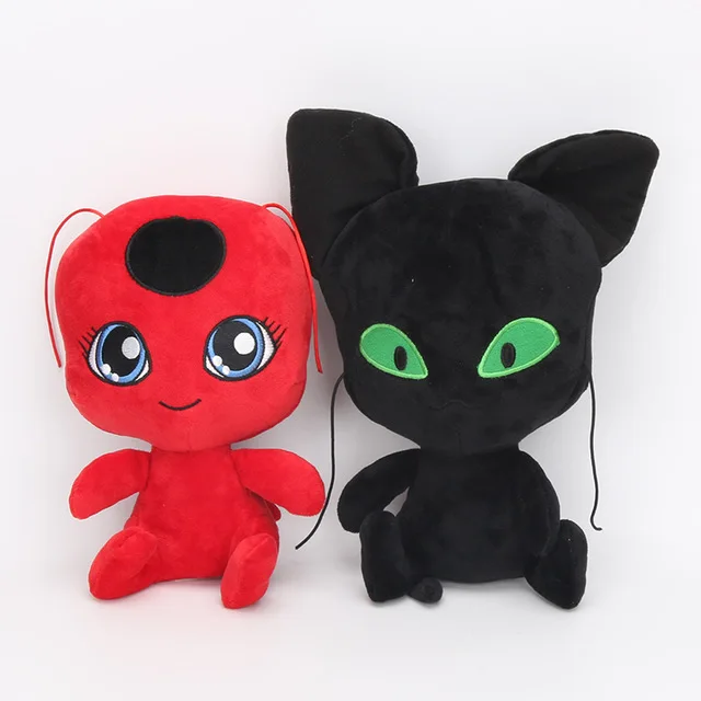 2pcs/Lot 20cm Red Ladybug Adrien Cat Noir Marinette Ladybug Plagg Tikki Plush Doll Toys Black Cat Stuffed Plush Toy for Baby
2pcs/Lot 20cm Red Ladybug Adrien Cat Noir Marinette Ladybug Plagg Tikki Plush Doll Toys Black Cat Stuffed Plush Toy for Baby