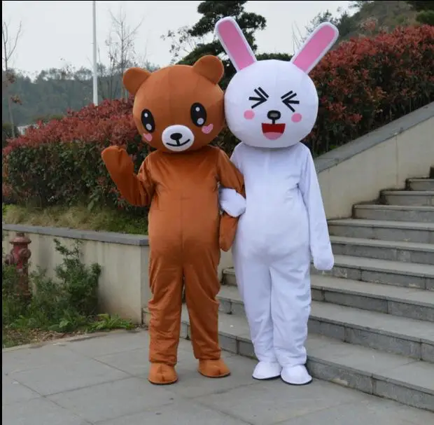 Rabbit brown bear cartoon costume proposal props walking doll's doll costume to be customized.
Rabbit brown bear cartoon costume proposal props walking doll's doll costume to be customized.