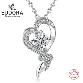Eudora 925 Sterling Silver Heart Celtics Knot Pendant Necklace Romantic Love AAA CZ Pendants For Women Fine Jewelry CYD245
Eudora 925 Sterling Silver Heart Celtics Knot Pendant Necklace Romantic Love AAA CZ Pendants For Women Fine Jewelry CYD245