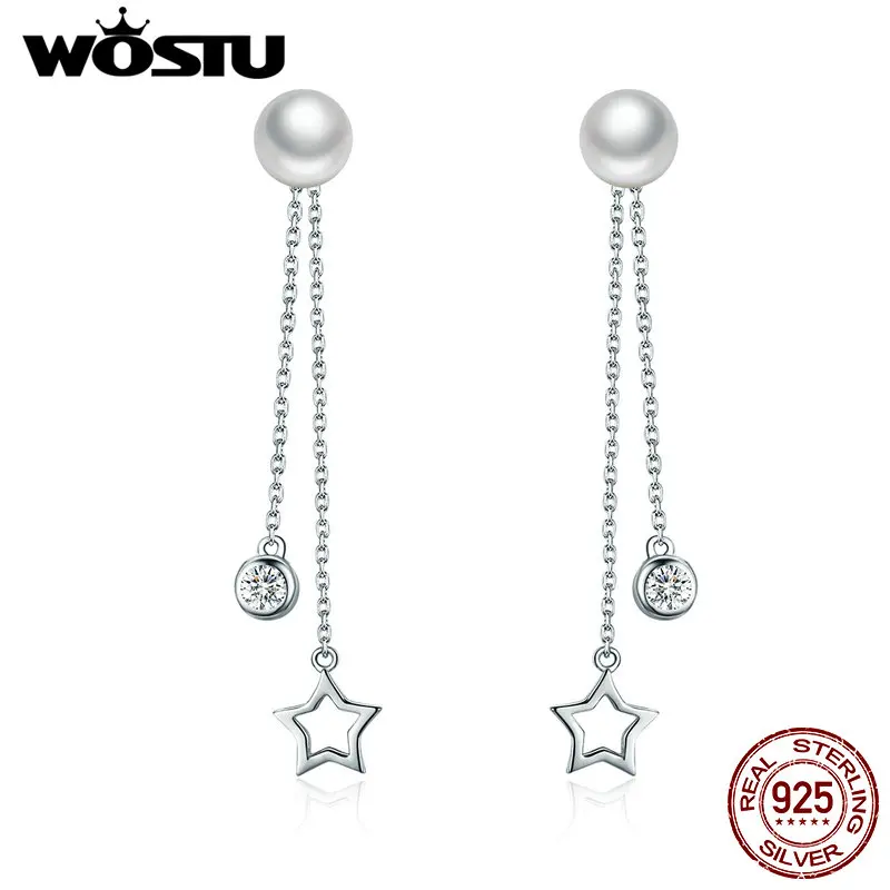 WOSTU High Quality 925 Sterling Silver Swaying Star Drop Earrings For Women Brand Fine Jewelry Gift Your Bestie FIE069
WOSTU High Quality 925 Sterling Silver Swaying Star Drop Earrings For Women Brand Fine Jewelry Gift Your Bestie FIE069