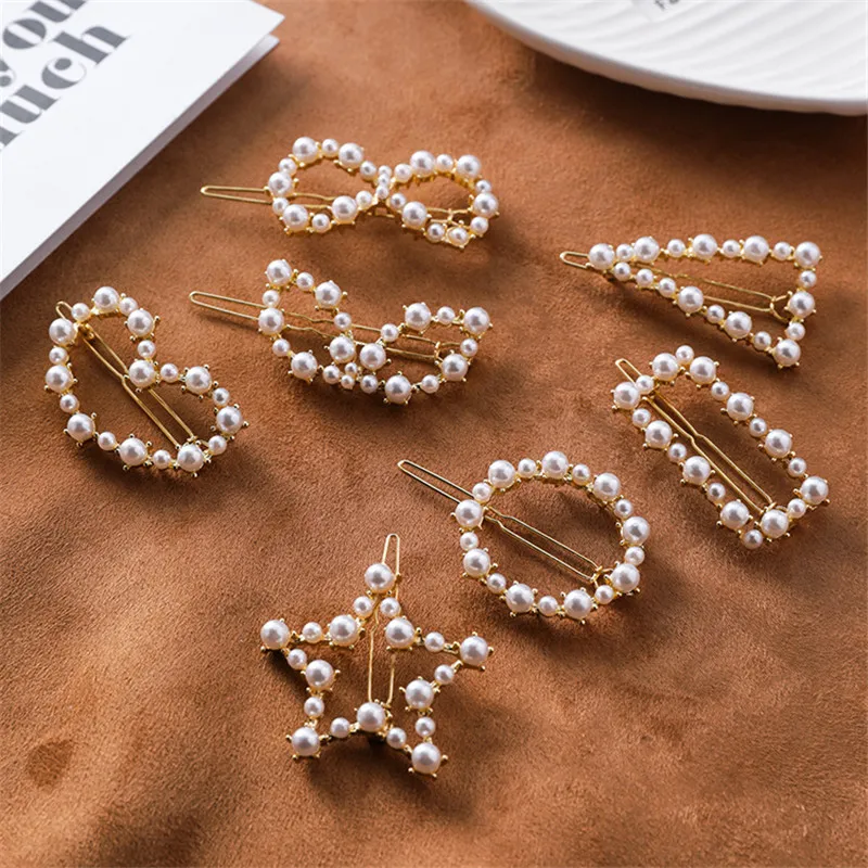 Ajojewel Simulated Pearl Women Hair Accessories Girls Heart Star Circle Triangle Bowknot Hair Clips Hairpins Jewelry Wholesale
Ajojewel Simulated Pearl Women Hair Accessories Girls Heart Star Circle Triangle Bowknot Hair Clips Hairpins Jewelry Wholesale