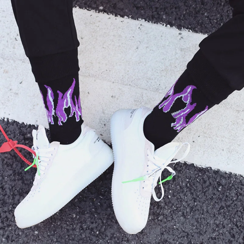 Men Fashion Red Flame Pattern Combed Cotton Men's Socks Harajuku Colorful Happy Funny Trend Street Soft Fire Long Socks
Men Fashion Red Flame Pattern Combed Cotton Men's Socks Harajuku Colorful Happy Funny Trend Street Soft Fire Long Socks