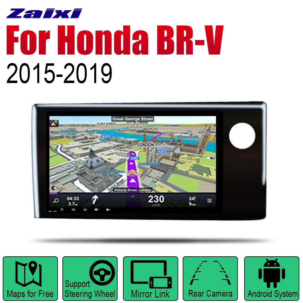 Android Car GPS Navi for Honda BR-V 2015~2019 player Navigation WiFi Bluetooth Mulitmedia system audio stereo EQ RHD
Android Car GPS Navi for Honda BR-V 2015~2019 player Navigation WiFi Bluetooth Mulitmedia system audio stereo EQ RHD
