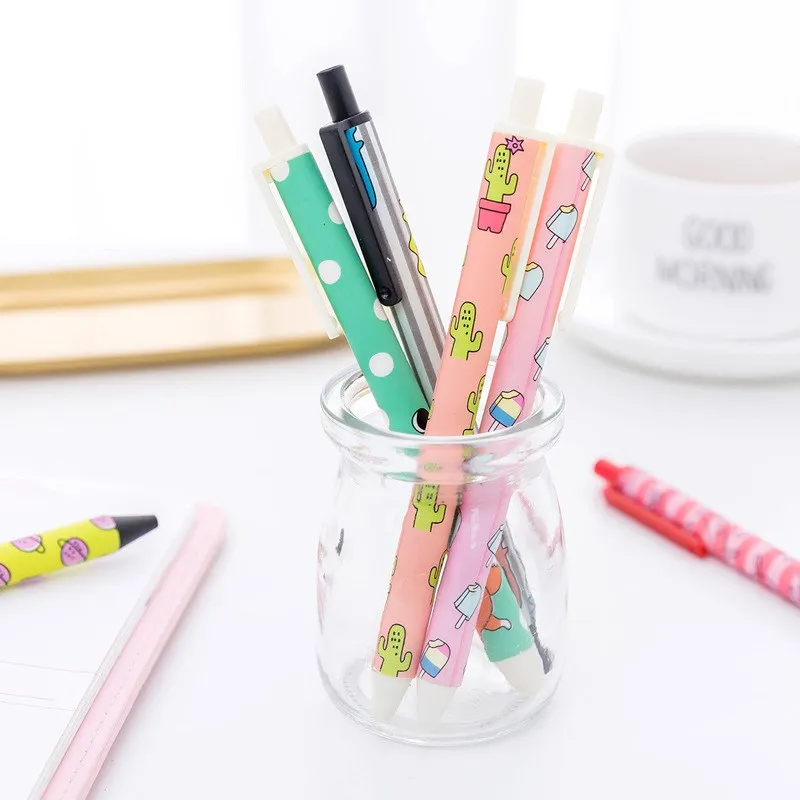 1Pc 0.5 mm Black Ink Fresh New Cartoon Press Gel Pen Students Gift Stationery School Office Supply
1Pc 0.5 mm Black Ink Fresh New Cartoon Press Gel Pen Students Gift Stationery School Office Supply