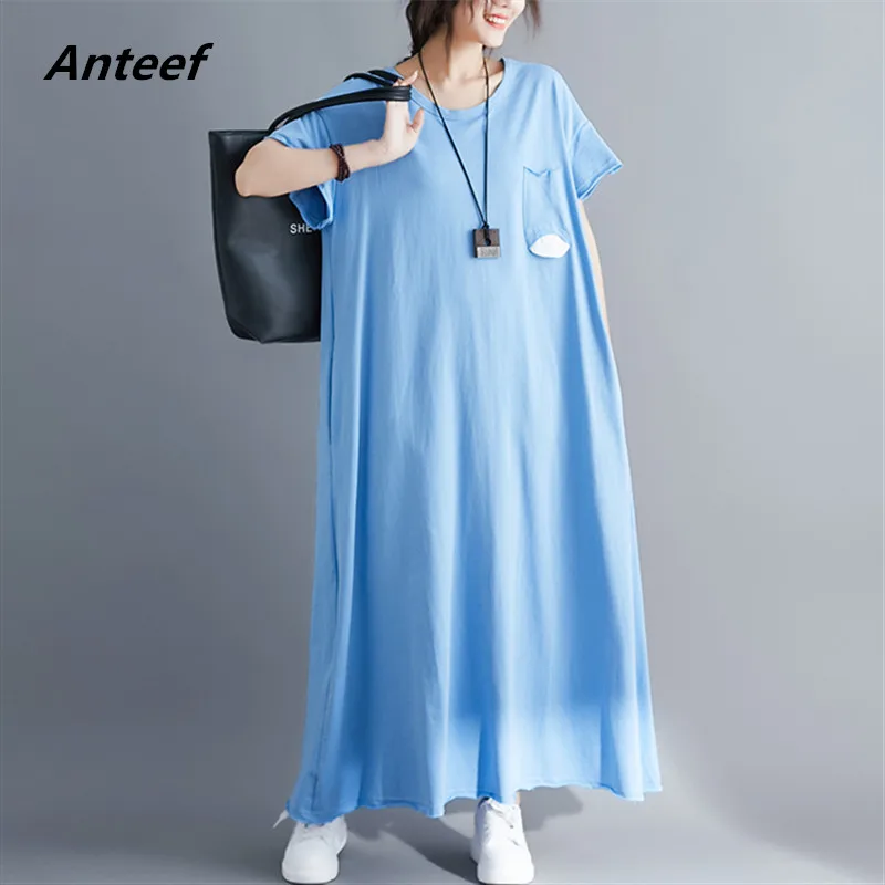 Anteef cotton vintage plus size women casual loose long summer sun dress elegant clothes 2019 ladies dresses sundres
Anteef cotton vintage plus size women casual loose long summer sun dress elegant clothes 2019 ladies dresses sundres