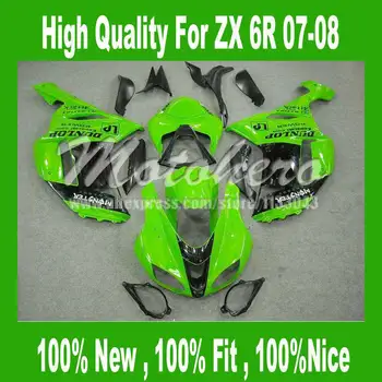 ZX-6R 2007 2008 fairings FOR Kawasaki ZX 6R 07 08 Ninja ZX6R 636 07 08 ZX 6R 2007 2008 fairing kits green black #776 Freecustom
ZX-6R 2007 2008 fairings FOR Kawasaki ZX 6R 07 08 Ninja ZX6R 636 07 08 ZX 6R 2007 2008 fairing kits green black #776 Freecustom