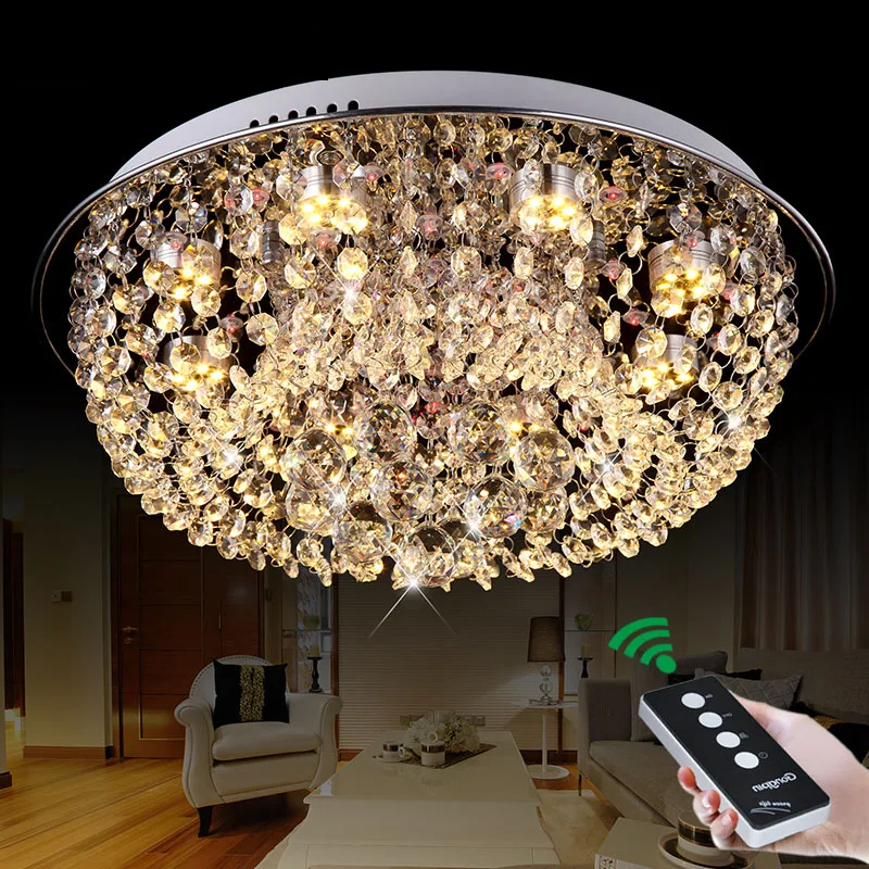 Simple and modern LED remote control round creative warm bedroom study crystal lamp lighting lamps ceiling lamps led fixture
Simple and modern LED remote control round creative warm bedroom study crystal lamp lighting lamps ceiling lamps led fixture