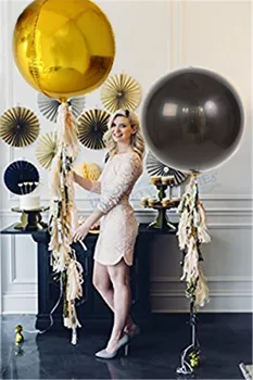 2 Sets Orb Gold Black Foil Sphere Balloon With Tassel Garland Metallic Unique Balloon Wedding New Year Birdal Shower Party Decor
2 Sets Orb Gold Black Foil Sphere Balloon With Tassel Garland Metallic Unique Balloon Wedding New Year Birdal Shower Party Decor