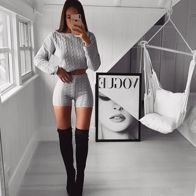 COSYGAL Full Sleeve Knitting Two Piece Set Top And Pants Autumn Winter Sweater Suit O Neck Casual Women 2 Piece Outfits
COSYGAL Full Sleeve Knitting Two Piece Set Top And Pants Autumn Winter Sweater Suit O Neck Casual Women 2 Piece Outfits