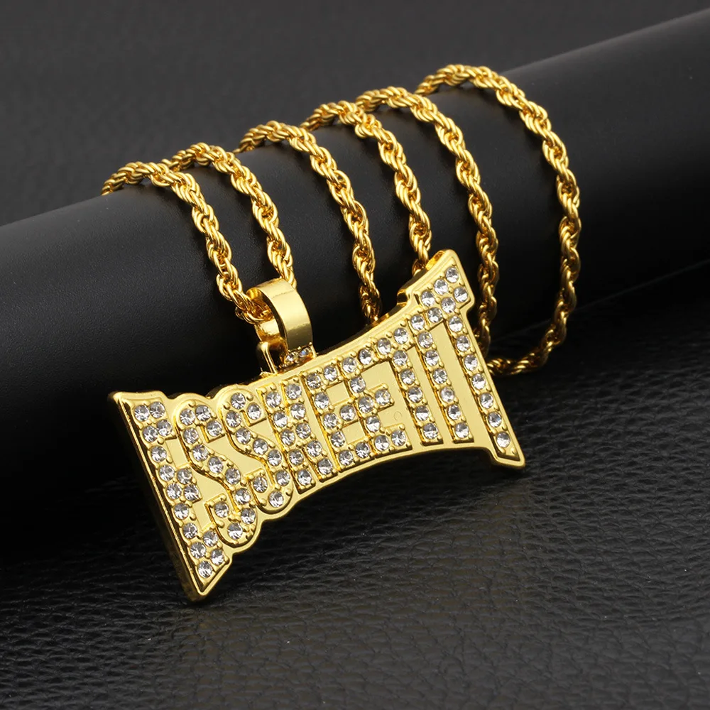 Men Hip Hop ESSKEETIT Letter Chain Necklace Pendant Gold Sliver Supreme crystal Jewelry men and women Accessories Drop Shipping
Men Hip Hop ESSKEETIT Letter Chain Necklace Pendant Gold Sliver Supreme crystal Jewelry men and women Accessories Drop Shipping