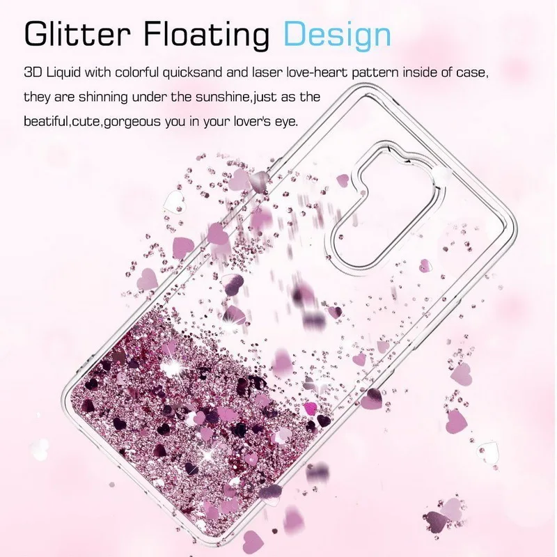 Glitter Hearts Liquid Quicksand Case For LG G7 G4 G5 G6 Soft Silicon Transparent Back Cover Cases For LG Q6 V30 V20 K4 K10 2017
Glitter Hearts Liquid Quicksand Case For LG G7 G4 G5 G6 Soft Silicon Transparent Back Cover Cases For LG Q6 V30 V20 K4 K10 2017