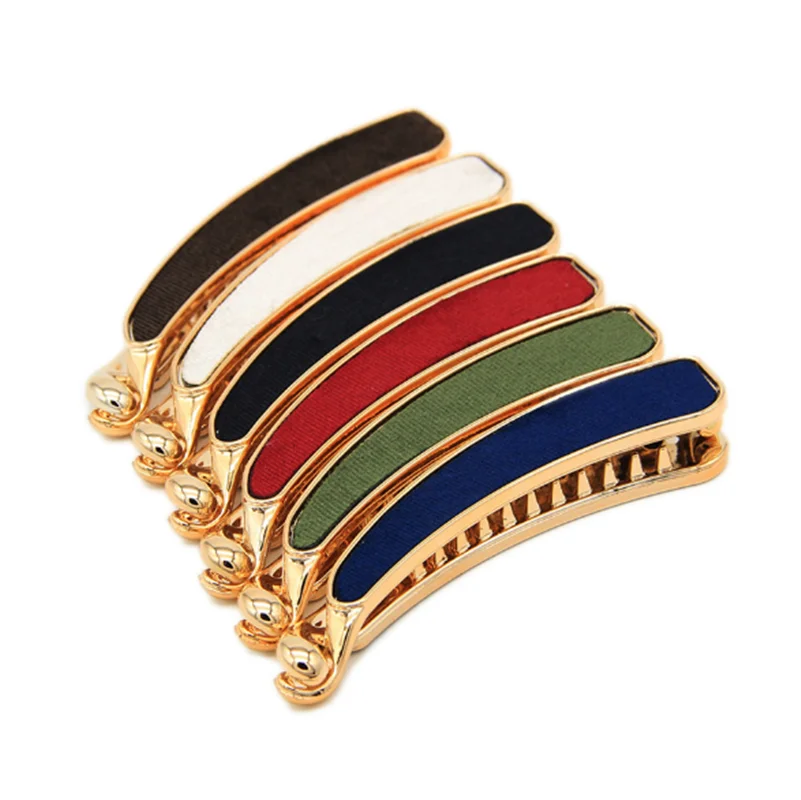 Solid Cloth Hairpins Girl Banana Barrettes Clip Korean Style for Elegant Female with Teeth Hair Clip Hair Accessories
Solid Cloth Hairpins Girl Banana Barrettes Clip Korean Style for Elegant Female with Teeth Hair Clip Hair Accessories