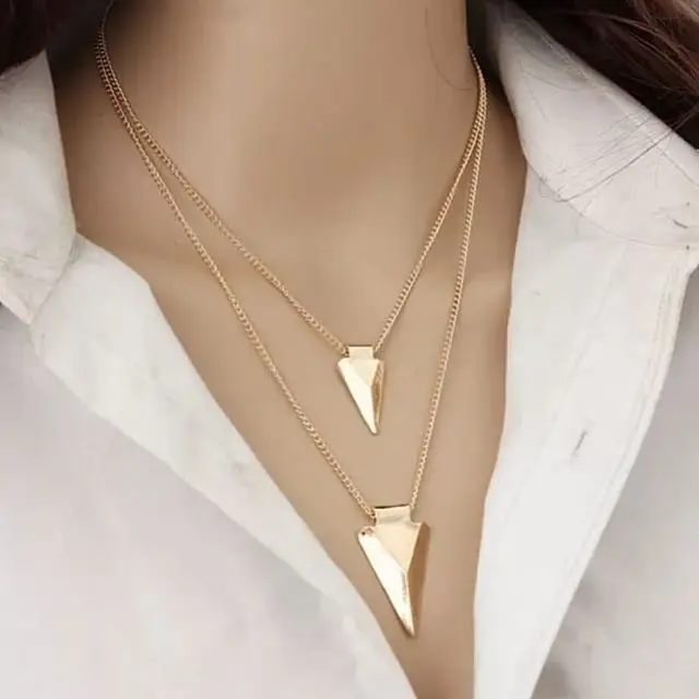 Fashion Jewelry Temperament Wild Necklace Bohemian Gold Simple Multi-layer Geometric Metal Necklace Female Boho Jewelry
Fashion Jewelry Temperament Wild Necklace Bohemian Gold Simple Multi-layer Geometric Metal Necklace Female Boho Jewelry