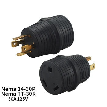 Nema 14-30P To Nema TT -30R Anti-drop Industrial Groungding Locking Adapter Connector Converter Plug Socket Power Cable Cord
Nema 14-30P To Nema TT -30R Anti-drop Industrial Groungding Locking Adapter Connector Converter Plug Socket Power Cable Cord