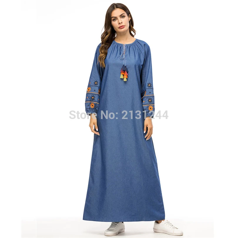 2018 Abaya Turkey Islamic Arabic Muslim Hijab Denim Dress Kaftan Dubai Abayas For Women Qatar UAE Robe Arabe Vestidos Musulmane
2018 Abaya Turkey Islamic Arabic Muslim Hijab Denim Dress Kaftan Dubai Abayas For Women Qatar UAE Robe Arabe Vestidos Musulmane