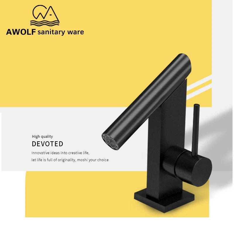 Bathroom Faucet Solid Brass Bassin Faucet Tap Deck Mounted Hot cold Mixer Tap Matte Black Spout Single Handle Single Hole ML8072
Bathroom Faucet Solid Brass Bassin Faucet Tap Deck Mounted Hot cold Mixer Tap Matte Black Spout Single Handle Single Hole ML8072