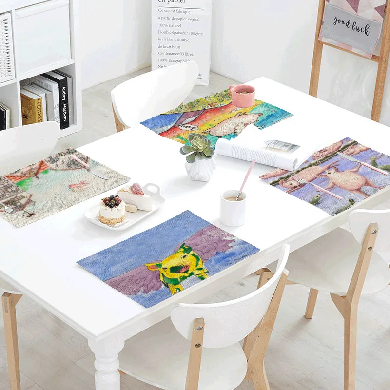 Free Flying Pig Linen Tablecloths Tea Dining Placemats Convenient Polyester Skateboards Bike Napkins Design Party Decoration
Free Flying Pig Linen Tablecloths Tea Dining Placemats Convenient Polyester Skateboards Bike Napkins Design Party Decoration