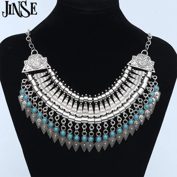 JINSE Maxi Bohemian Necklace Stone Beads Gypsy Ethnic Vintage Choker Collares Necklaces & Pendants Collier Necklace BLS137
JINSE Maxi Bohemian Necklace Stone Beads Gypsy Ethnic Vintage Choker Collares Necklaces & Pendants Collier Necklace BLS137