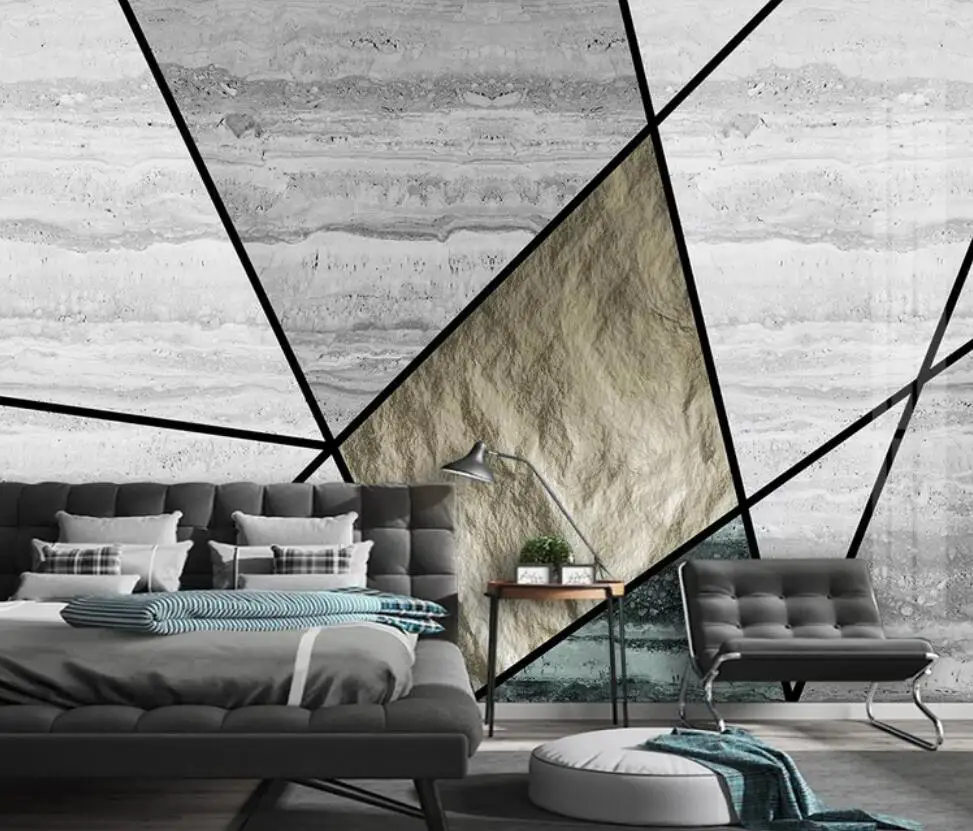 Nordic contracted marble geometry aureate line TV setting wall decorates wallpaper mural
Nordic contracted marble geometry aureate line TV setting wall decorates wallpaper mural