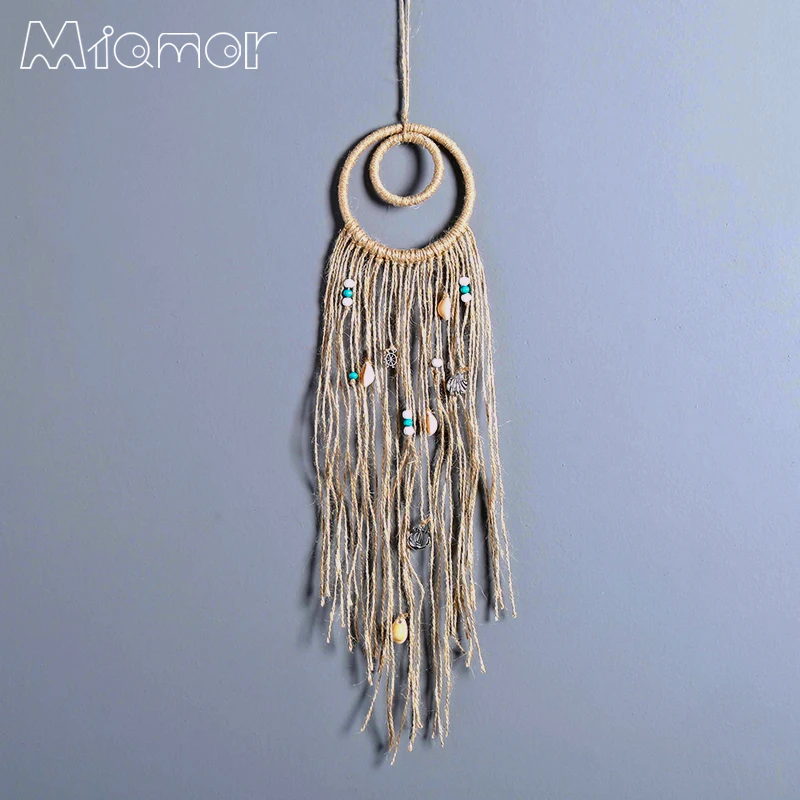 New Fashion Gift India Shell Polycyclic Dreamcatcher Wind Chimes Home Wall Hanging Pendant Dream Catcher Regalo Amor7068 | Дом и сад