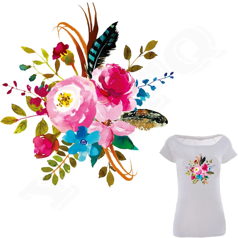 Colife Ink Flower Iron On Patches For Clothes 21*22cm A-level Washable Stickers T-shirt Dresses DIY Accessory Decoration
Colife Ink Flower Iron On Patches For Clothes 21*22cm A-level Washable Stickers T-shirt Dresses DIY Accessory Decoration