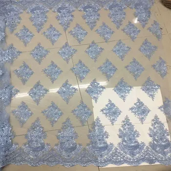 Cornflower blue Nigerian Tulle lace fabric High quality Modish style Mesh lace fabric for elegant dress A481-1
Cornflower blue Nigerian Tulle lace fabric High quality Modish style Mesh lace fabric for elegant dress A481-1