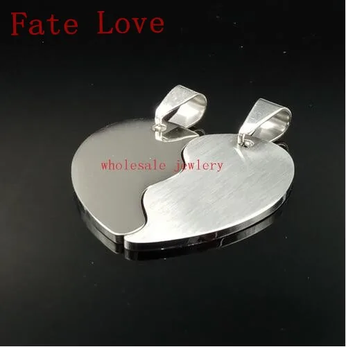 Fate Love in bulk Lot 5 pair of silver Stainless Steel puzzle Heart Charms Pendant without chain couple women men
Fate Love in bulk Lot 5 pair of silver Stainless Steel puzzle Heart Charms Pendant without chain couple women men