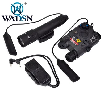 WADSN Weapons Airsoft LED light Tactical kit includes LA-5/PEQ 15 Red IR Laser & WMX200 Flashlight &Double Remote Control WEX418
WADSN Weapons Airsoft LED light Tactical kit includes LA-5/PEQ 15 Red IR Laser & WMX200 Flashlight &Double Remote Control WEX418