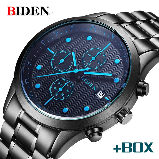 men watch BIDEN Brand Quartz Luxury Stainless Steel Business Watch Fashion Casual Waterproof Sport wristwatch Relogio Masculino
men watch BIDEN Brand Quartz Luxury Stainless Steel Business Watch Fashion Casual Waterproof Sport wristwatch Relogio Masculino