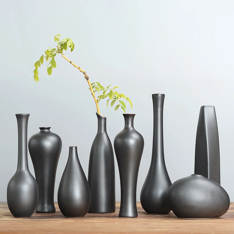 Black White Ceramic Vase Chinese Arts And Crafts Decor Contracted Porcelain Flower Vase Creative Gift Household Decoration
Black White Ceramic Vase Chinese Arts And Crafts Decor Contracted Porcelain Flower Vase Creative Gift Household Decoration