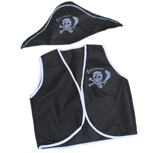 7 Pcs Children Halloween costumes skull eye vest hat blinder hook boys girls costume set
7 Pcs Children Halloween costumes skull eye vest hat blinder hook boys girls costume set