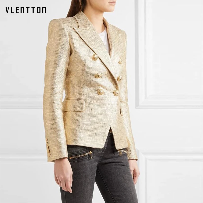 High Quality 2019 Autumn Blazer Jacket Women Double Breasted Lion Buttons Slim Office Lady Blazers Feminino Outwear Plus Size
High Quality 2019 Autumn Blazer Jacket Women Double Breasted Lion Buttons Slim Office Lady Blazers Feminino Outwear Plus Size