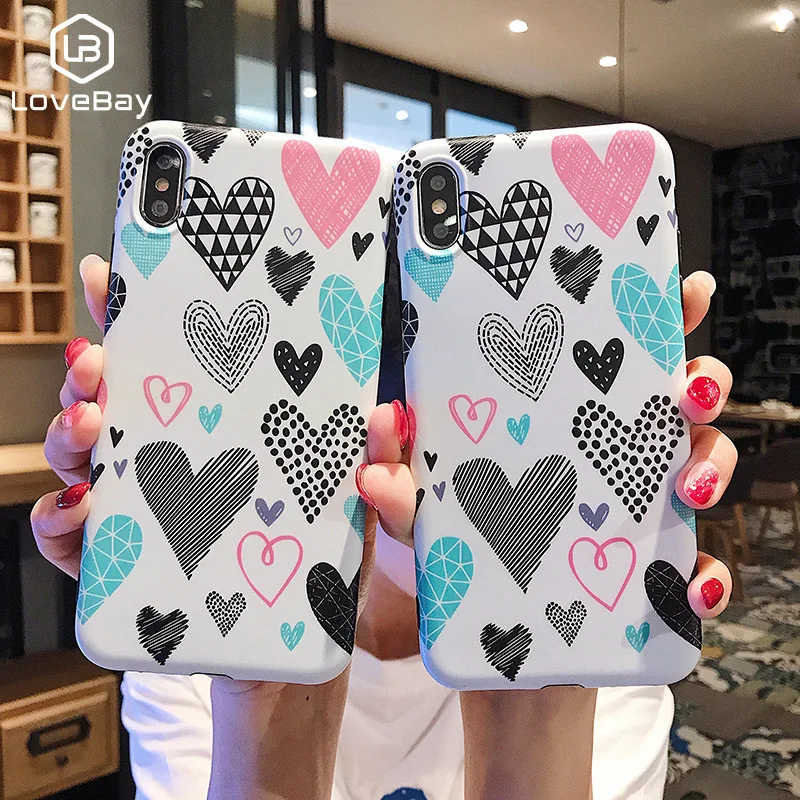Lovebay Phone Case For iPhone 6 6s 7 8 Plus X XR XS Max Fashion Cute Cartoon Colorful Love Heart Soft TPU For iPhone X Cover
Lovebay Phone Case For iPhone 6 6s 7 8 Plus X XR XS Max Fashion Cute Cartoon Colorful Love Heart Soft TPU For iPhone X Cover
