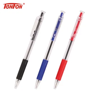 TENFON 1PC Plastic Ball Point Pen Red Blue and Black 3 Colors Ballpoint Transparent Ballpoint Pen B-522
TENFON 1PC Plastic Ball Point Pen Red Blue and Black 3 Colors Ballpoint Transparent Ballpoint Pen B-522