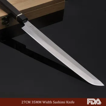 27cm Professional Sashimi Knife Japanese Kitche knnives salmon fish chef Knife Germany Stainless Steel rosewood handle 6.1.W
27cm Professional Sashimi Knife Japanese Kitche knnives salmon fish chef Knife Germany Stainless Steel rosewood handle 6.1.W