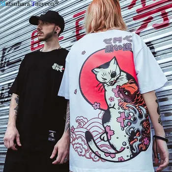 2019 Summer T Shirt Men Hip Hop Japanese Ukiyo E Cat T-shirt Harajuku Streetwear Tshirt Casual Short Sleeve Tops Tee Japan Style
2019 Summer T Shirt Men Hip Hop Japanese Ukiyo E Cat T-shirt Harajuku Streetwear Tshirt Casual Short Sleeve Tops Tee Japan Style