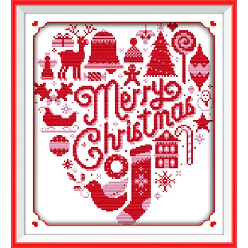 Joy Sunday Merry Christmas Chinese Cross Stitch Kits Ecological Cotton Stamped Printed 14CT 11CT DIY Wedding Decoration For Home
Joy Sunday Merry Christmas Chinese Cross Stitch Kits Ecological Cotton Stamped Printed 14CT 11CT DIY Wedding Decoration For Home