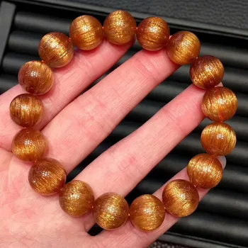 13mm Natural Copper Rutilated Quartz Crystal Round Beads Bracelets Women Man Healing Wealthy Stone AAAAA
13mm Natural Copper Rutilated Quartz Crystal Round Beads Bracelets Women Man Healing Wealthy Stone AAAAA