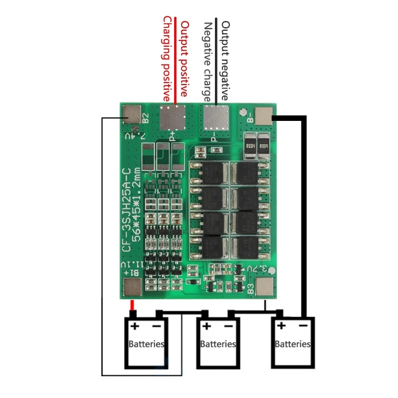 30A 3S Polymer Lithium Battery Charger Protection Board 3 Serial 12V 3pcs 18650 3.7 Li-ion Charg Protect Module 45*56*3.5mm qian
30A 3S Polymer Lithium Battery Charger Protection Board 3 Serial 12V 3pcs 18650 3.7 Li-ion Charg Protect Module 45*56*3.5mm qian