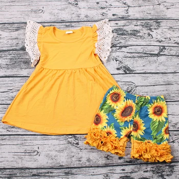 2019 Cute Sunflower With Lace Baby Girls Clothes Top Pants 0-8 Years Age Infant Toddler Newborn Bebe Outfit Clothes
2019 Cute Sunflower With Lace Baby Girls Clothes Top Pants 0-8 Years Age Infant Toddler Newborn Bebe Outfit Clothes