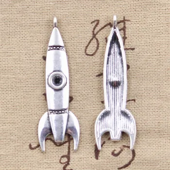 8pcs Charms Rocket Missile Spaceship 50x15mm Antique Bronze Silver Color Plated Pendants Making DIY Handmade Tibetan Jewelry
8pcs Charms Rocket Missile Spaceship 50x15mm Antique Bronze Silver Color Plated Pendants Making DIY Handmade Tibetan Jewelry