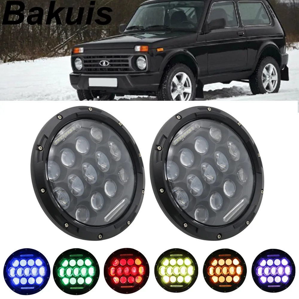 2X RGB 7 Inch Led Headlight - Plug And Play Led Headlight Sealed Beam With Bluetooth For Jeep Wrangler CJ JK Lada niva Off Road
2X RGB 7 Inch Led Headlight - Plug And Play Led Headlight Sealed Beam With Bluetooth For Jeep Wrangler CJ JK Lada niva Off Road