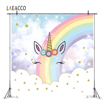 Laeacco Cartoon Unicorn Baby Rainbow Flowers Party Photography Backgrounds Customized Photographic Backdrops For Photo Studio
Laeacco Cartoon Unicorn Baby Rainbow Flowers Party Photography Backgrounds Customized Photographic Backdrops For Photo Studio