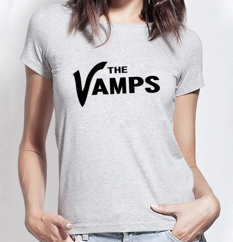 2016 The Vamps Print funny Tshirt Women hipster Shirt for Lady summer fashion brand harajuku female t-shirt kawaii punk tops tee
2016 The Vamps Print funny Tshirt Women hipster Shirt for Lady summer fashion brand harajuku female t-shirt kawaii punk tops tee