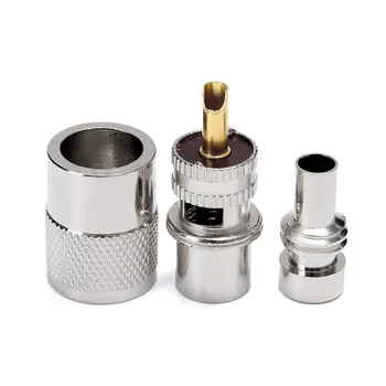 10 Pcs Connector Plugs UHF PL-259 Male Solder RF Connector Plug With Reducer For RG8X Coaxial Coax Cable Connectors Tool
10 Pcs Connector Plugs UHF PL-259 Male Solder RF Connector Plug With Reducer For RG8X Coaxial Coax Cable Connectors Tool