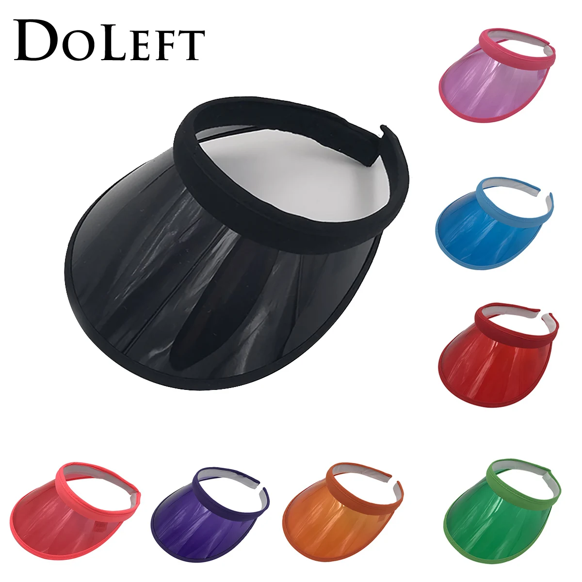 Fashion Empty Top Sun Hat Outdoor Riding Walking Visor Cap Casual Plastic PVC Beach Caps Adult Solid Color UV Protection Hats
Fashion Empty Top Sun Hat Outdoor Riding Walking Visor Cap Casual Plastic PVC Beach Caps Adult Solid Color UV Protection Hats