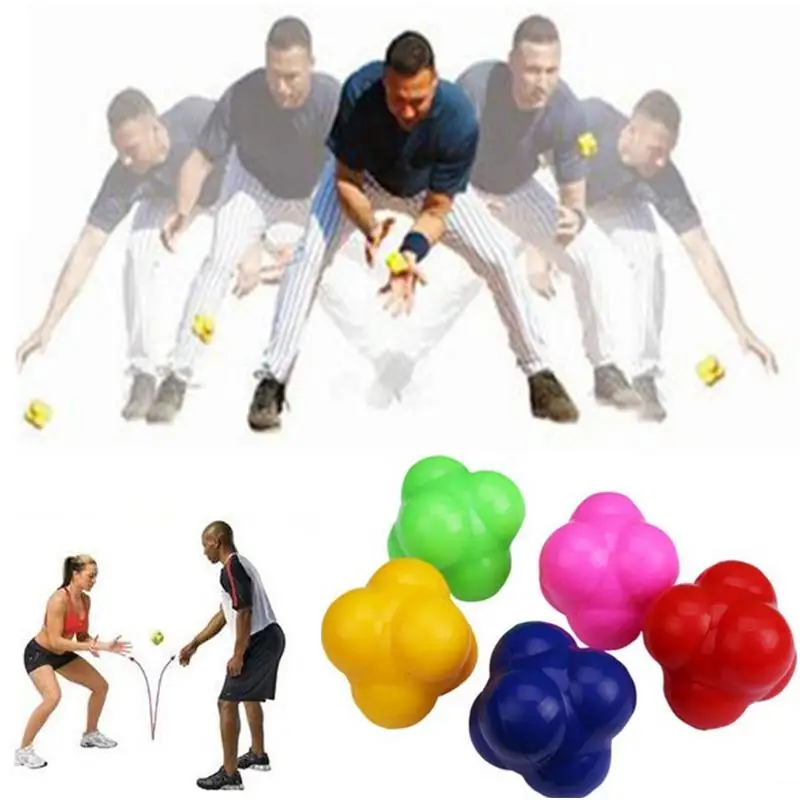 Image high challenge  reaction ball sensitive ball tennis ball badminton reaction speed agility training ball Workout equipment