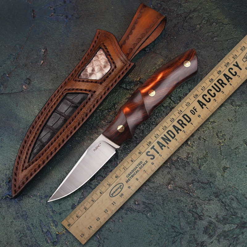 TURENZ-14C28N Steel Full Tang Fixed Blade Knife Outdoor Survival Camping Tools Handwork Hunting Knife Fruit Knives with Sheath
TURENZ-14C28N Steel Full Tang Fixed Blade Knife Outdoor Survival Camping Tools Handwork Hunting Knife Fruit Knives with Sheath
