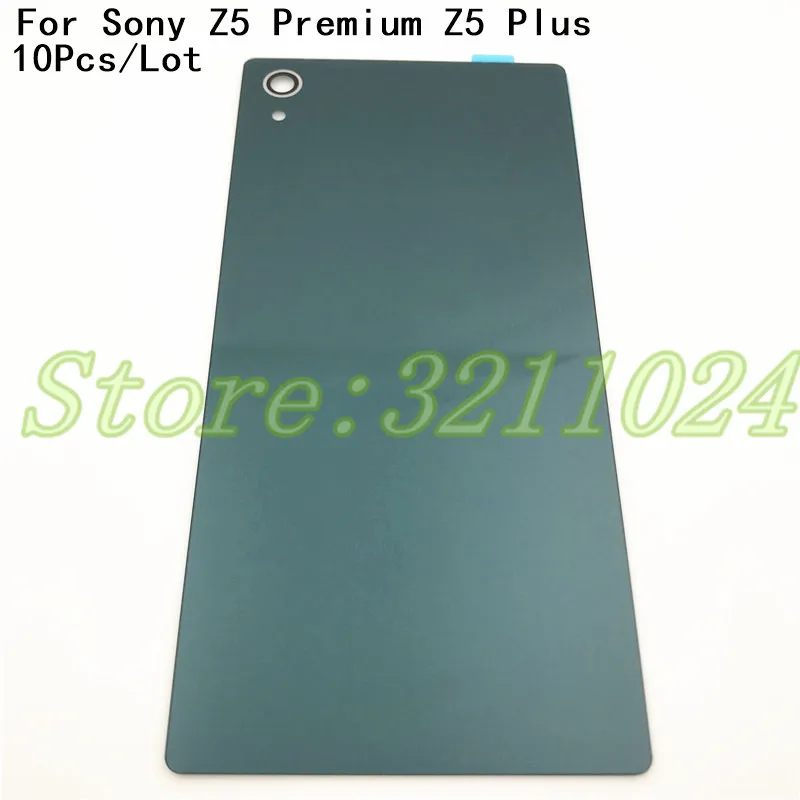 Фото 10 шт./лот для Sony Xperia Z5 Premium Plus E6883 Задняя стеклянная крышка батарейного отсека