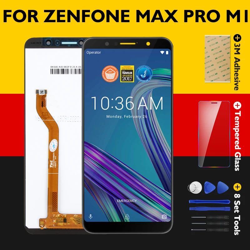 Оригинальный ЖК дисплей для Zenfone Max Pro M1 ZB601KL ZB602KL + рамка экран дигитайзер в сборе